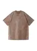 Camiseta básica de manga corta, algodón 100% de peso pesado 180g, color liso para hombre, hombro caído, corte holgado, estilo oversized, unisex
