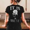 2023 comercio exterior nueva camiseta con letra verano manga corta para hombre y mujer camiseta de manga corta WISH entrega de una pieza