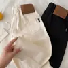 Pantalones Largos para Niños 2026 Nueva Llegada de Otoño, Pantalones de Algodón de Color Sólido Unisex con Etiqueta de Cuero, Pantalones Casuales Versátiles para Niños