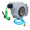 Carrete de Manguera para Tambor de Agua para Lavado de Autos en Casa, Soporte para Manguera de Riego de Jardín, Pistola de Agua Reciclada Retráctil Automática 20m