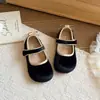 Zapatos de Cuero para Niñas 2026 Primavera Nuevo Estilo Moda Infantil Zapatos Individuales con Lazo Zapatos de Princesa para Niños Pequeños Bebé Mocasines para Niñas