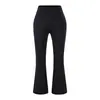 Pantalones de yoga acampanados cropped adelgazantes de cintura alta para mujer, 2026 otoño versátiles que realzan la figura, pantalones deportivos casuales de melocotón para glúteos