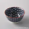 4.5 Tazón de Arroz Roscado Hogareño Tazón Pequeño Estilo Japonés Cerámica Tazón para Ensalada Tazón de Celebridad de Internet Tazón para Arroz y Gachas Suministro Amazon