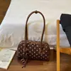 Bolso de mano casual y versátil de lunares para mujer, nueva colección otoño/invierno 2026, bolso de hombro de moda estilo coreano, de alta calidad y elegante