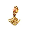 Llavero de tetera mini con forma de corazón de latón, diseño original, correa para teléfono tejida a mano, cordón para llaves, accesorio para llave de coche