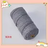 Cuerda de algodón trenzado 3mm 4mm de colores tapiz hecho a mano degradado color sólido cuerda de algodón material para colgante de coche cuerda para tejer diy hilo de algodón