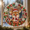 Atrapasoles de Arte Diamante Navideño Pintura Estilo Diamante Acrílico Navideño F