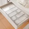 Caja de Almacenamiento Tipo Cajón para Escritorio, Caja para Papelería Integrada en Gabinete de Escritorio de Ángulo Recto, Caja Organizadora de Plástico Rectangular para Escritorio
