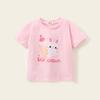 Camiseta de manga corta para niñas, ropa de verano para niños, camiseta nueva de algodón holgada con dibujos animados para niños, ropa de verano para niños