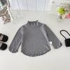Conjunto de Vestido con Tirantes Estilo Nuevo Otoño 2026 Dianxi para Bebés Niñas, Conjunto de Dos Piezas Estilo Coreano de Vestido Chaleco con Cuello Semi-Alto y Camisa Base