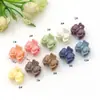 Mini Pinza para el Cabello de 2 cm con Forma de Corazón Colorida Moldeada por Inyección, Pinza de Macarrón, Pinza Lateral, Cuadrado de Flor