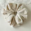 Diadema de terciopelo de color liso estilo perezoso de otoño e invierno, accesorios para el cabello para mujer, diadema de goma simple retro, diadema dulce color crema