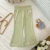 Pantalones Acampanados Timo para Niñas para Uso al Aire Libre, Talla 26, Pantalones de Yoga de Cintura Alta Protectores del Sol de Verano para Niñas, Deportivos Casuales