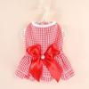 Vestido Listrado Borboleta para Pets, Roupa Leve de Primavera/Verão para Gatos e Cachorros, Adequado para Buldogues Franceses, Corgis, Cães Teddy, Poodles