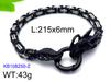 Fábrica en stock directo Moda europea y americana dominante pulsera para hombre personalidad viento nacional pulsera de acero inoxidable