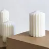 Velas Estilo Europeu, Decoração de Casa Aromaterapia Geométrica Minimalista, Decoração de Igreja Branca Transfronteiriça, Cera de Soja Zigue-zague Pontiagudo
