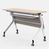 Mesa de Conferência Dobrável com Tampo Flip-Top, Mesa de Treinamento Móvel, Mesas e Cadeiras para Instituições Educacionais, Mesa de Estudo para Aulas de Reforço, Mesa Longa