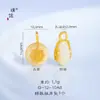 Colgante de Calabaza Dulce con Lazo de Corazón de Cristal Natural, Cuentas Espaciadoras para Accesorios de Bricolaje con Fuerte Retención de Color en Arena Dorada Antigua