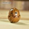 Figura de Pollo del Zodiaco Tallada en Palo de Rosa Arcoíris, Pieza Decorativa Pequeña, Colgante para Bolso de Pareja, Artesanía de Madera