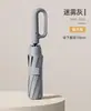 Guarda-chuva Portátil Totalmente Automático com Alça em Argola para Homens e Mulheres, Uso Duplo para Sol e Chuva, Guarda-chuva Dobrável com Proteção Solar, Logo Personalizável