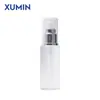 Xumin Spot 50ml Botella de Plástico Transparente con Bomba Dosificadora a Presión para Loción Pet Hombro Plano Loción Corporal Botella Recargable Botella Cosmética
