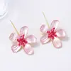 Pendientes de Flor de Aleación Retro Modernos Personalizados de Venta Caliente Europeos y Americanos con Modelos Exquisitos de Nicho de Alta Gama para Mujer