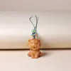 Colgante para Teléfono Móvil Zodiaco Chino Tallado en Madera de Tuya Taihang Pieza de Mano de Talla en Madera Llavero Colgante para Teléfono Móvil Zodiaco Chino