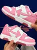 Zapatillas de lujo de primer nivel OFF-WHITE, Zapatos casuales deportivos de moda Out Of Office de cuero genuino para hombre y mujer
