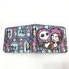 Billetera Caricatura para Mujer Billetera Corta para Monedas Porta Tarjetas Billetera de Cuero Billetera de Calavera