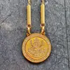 Nuevo Día Religioso Grande Sutra del Corazón de Prajna Tathagata Colgante Tarjeta de Buda Tailandés Dios Elefante Cinco Escrituras Collar de Acero de Titanio