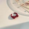 Coreano Nuevo Oso de Peluche Anillo Abierto para Mujer Otoño e Invierno Dulce Lindo Dibujo Animado Anillo para Dedo Diseño Nicho Ajustable
