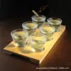 Conjunto de Taças de Vinho Pequenas Estilo Japonês Taça Glacier Copo para Destilados Whiskey Copo para Saquê Copo de Bartender para Coquetéis Copo de Café Lavado à Mão