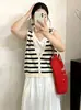 Casaco de malha feminino plus size cardigã colete 2026 estilo verão para mulheres plus size colete versátil casual solto