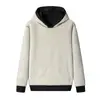 Sudadera con capucha de talla europea para comercio exterior para hombre, color liso, versión pública, holgada, casual, chaqueta deportiva, forro polar, engrosada, para pareja, top