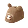 Boina legal estilo de rua para bebê, boné infantil virado para frente, novo chapéu fofo de urso de desenho animado
