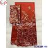 Tecido de bordado jacquard de cetim africano 5 jardas cetim goeger renda e 2 jardas renda de tule conjunto
