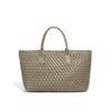 Bolso tejido para mujer, nuevo bolso de verano ligero de lujo de gran capacidad, tipo cesta para verduras, bolso de mano informal a la moda con textura que combina con todo para mujer
