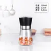 Moedor Manual com Ajuste de Moagem Doméstico para Pimenta Pimenta de Sichuan Sal Marinho Frasco Moedor Frasco de Vidro para Temperos Em Estoque