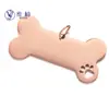 Placa de Acero Inoxidable Spot Llavero Colgante Espejo Hueso de Perro Pata de Perro Hueca Fabricante Directo Venta al por Mayor