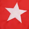 Bandera bordada turca de Amazon 90*150cm en stock Tela Oxford 210D Bandera impermeable Doble cara
