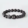 Colgante de Seguridad León Despertando de Plata Pura 999 Pulsera de Obsidiana para Hombres, Joyería de Nicho de Alta Gama, Regalo de Cumpleaños para Novia