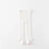 Medias Acanaladas de Primavera y Otoño para Niñas, Leggings Acanalados de Color Sólido, Leggings Elásticos Sin Costuras para Bebés para Usar Afuera