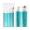 Set de Pinceles de Contorno de Pelo de Lobo Personalizado, Pinceles de Plástico de Nylon para Pintura al Óleo, Ultra Finos para Acuarela, Gouache, Acrílico de Contorno, Pinceles para Uñas
