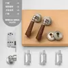 Cerradura de puerta de madera de nogal de lujo ligero estilo francés para uso en interiores en dormitorios, cocinas y baños, manija de puerta dividida universal para el hogar