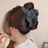 Pinza Retro para el Cabello de Nube Perezosa con Lunares Pinza de Garra Pinza de Tiburón Frances Accesorios para el Cabello para Moño Arrugado de Alta Gama Cola de Caballo Alta
