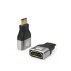 Conector HDMI 2.1 para computadora, decodificador de TV, monitor, proyector, adaptador en ángulo, aleación de aluminio, 8K