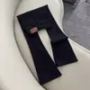 Jeans de Campana Negros para Mujer 2025 Invierno Tendencia Nuevos de Tiro Alto Adelgazantes Elásticos de Campana Hasta el Suelo