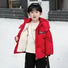 Chaqueta de Plumas para Niños Invierno Blanca de Patos Algodón Abrigo 2025 Nuevo Modelo Chaqueta de Plumas Polar para Niños Moderna