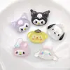 Acessórios de Resina Transparentes com Desenhos de Animais para DIY, Presilhas de Cabelo Infantis, Materiais para Elásticos de Cabelo, Capa de Celular, Adesivos para Copo d'Água