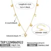 Pendientes Colgantes Múltiples Mili Lujo Ligero Gota de Agua Corazón Circonita Acero Inoxidable Chapado en Oro Moda Versátil Pulsera Collar Venta al por Mayor